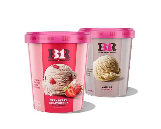 Baskin-Robbins 2 Pre-Packed Quart Bundle