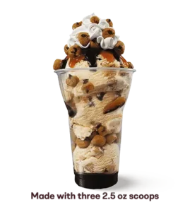 Baskin-Robbins Cookie Dough Layered Sundae