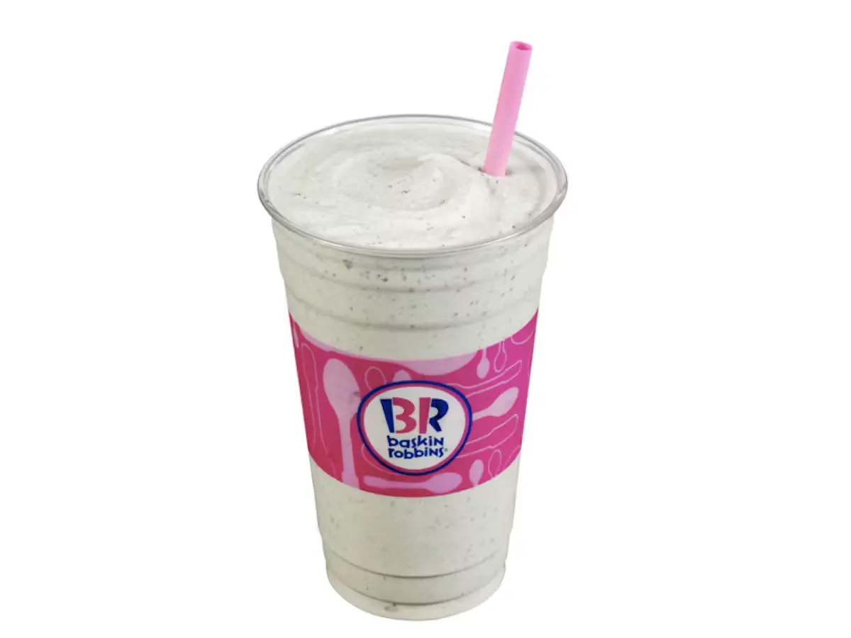 Baskin-Robbins Hand-Scooped Milkshake topped with whipped cream