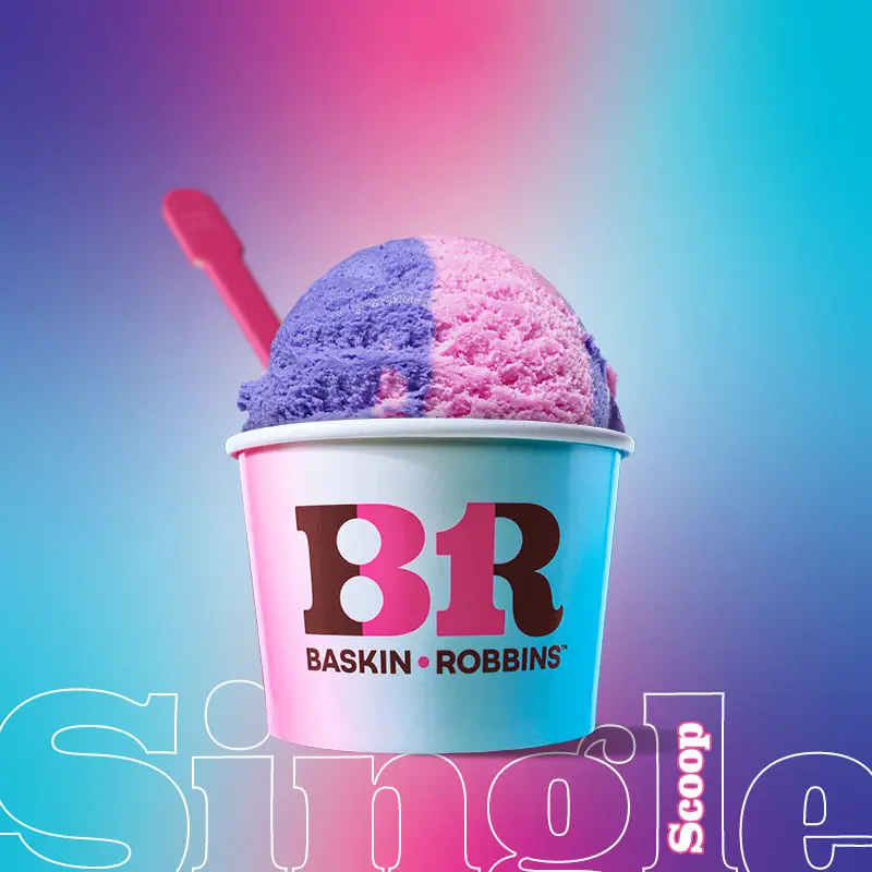 Baskin-Robbins Single Scoop ice cream 4 oz serving