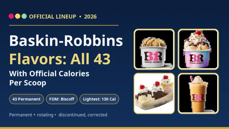 Baskin-Robbins Flavors (2026): All 43, With Official Calories